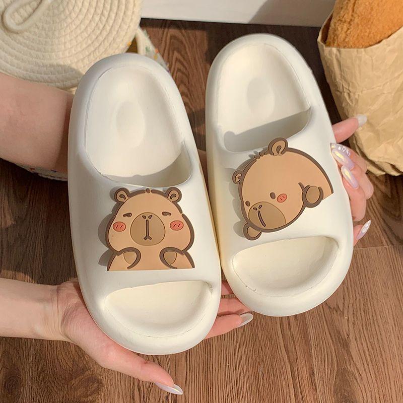 Dép Capybara bánh mì dễ thương mang trong nhà ngoài trời nam nữ dép cute đi biển cặp đôi đẹp hottrend 2025 - Dionstore