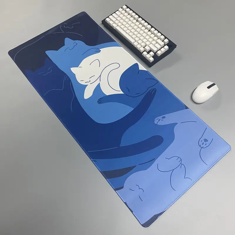 Cute Cat Pattern Mouse Pad, 1 Count Non-slip Mouse Pad, Office Mouse Mat, Gaming Keyboard Mat, HD Print Rectangle Gaming Mouse Pad 2