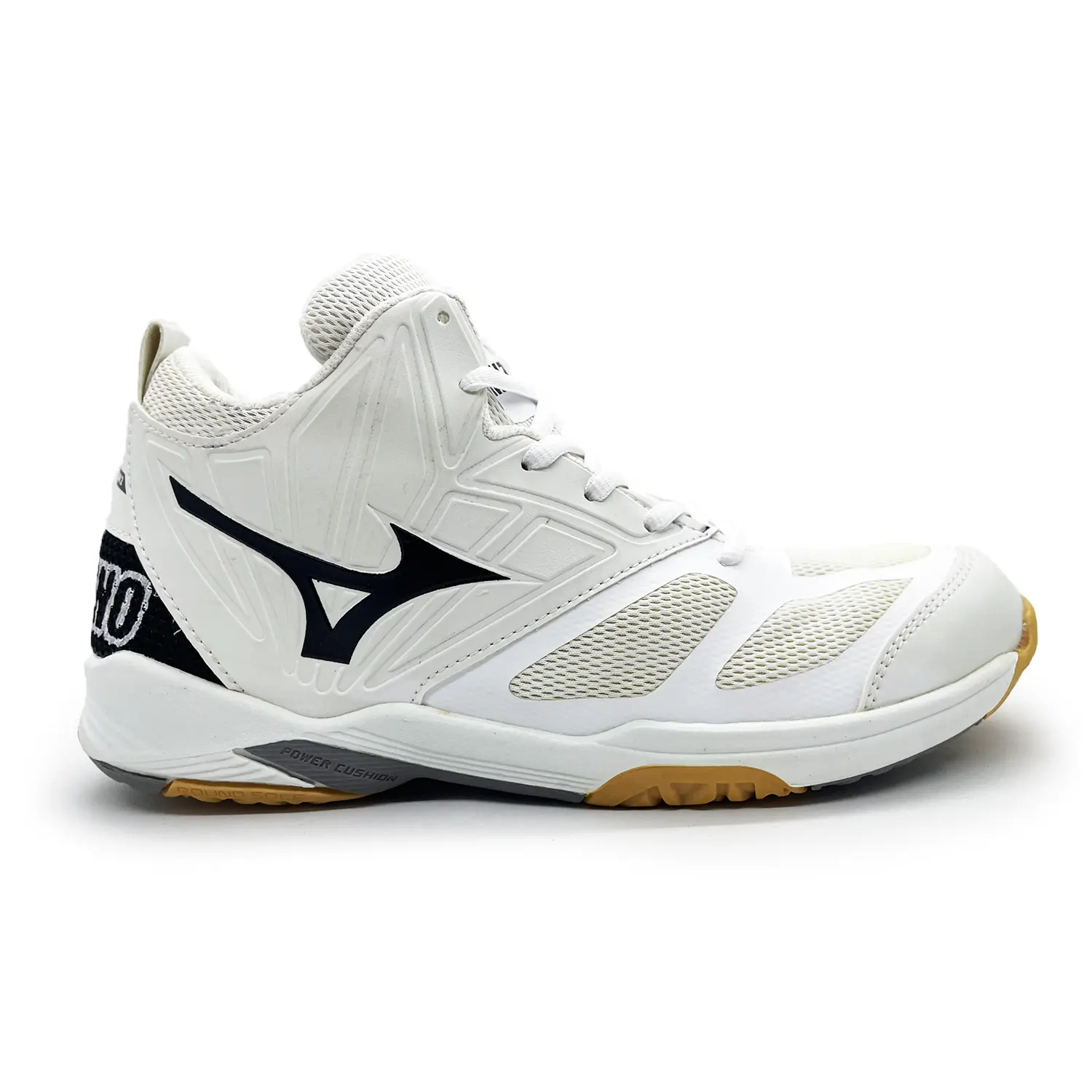 Sepatu Olahraga Pria MZN Wafe Momentum2 Putih Hitam Sepatu Voli Basket Badminton Terbaru