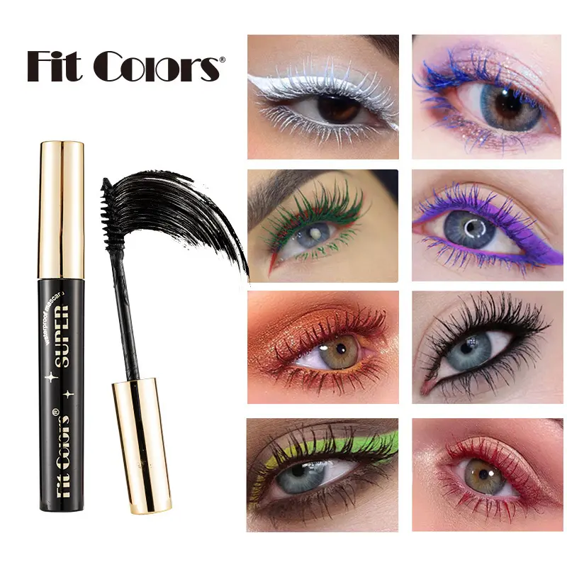 14 Color Color Mascara Thick Curl Waterproof Non-smudding Stage Makeup ...