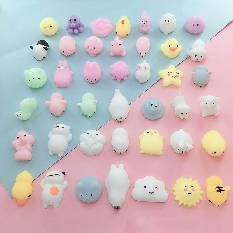 Product Introduction of Cute Animals Decompression Toy Soft Stress Relief Pressure-relief Toy Abreact Sticky Squeeze Toy Student 11