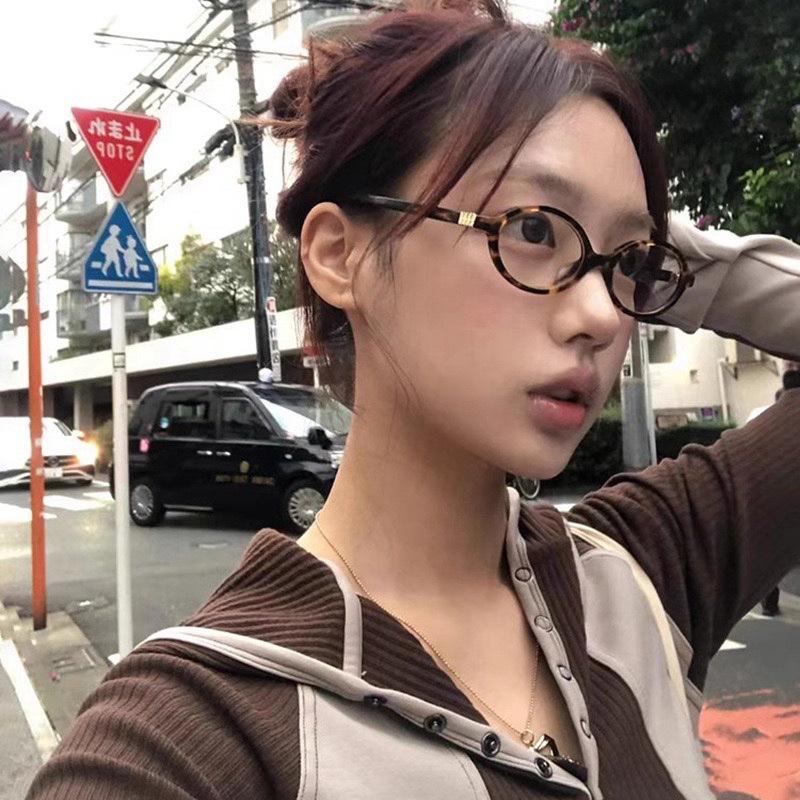 Oval Frame Glasses Retro Anti Blue Light Optical Glasses Small Frame Glasses Oval Frame Glasses Retro Anti Blue Light Optical Glasses Small Frame Glasses