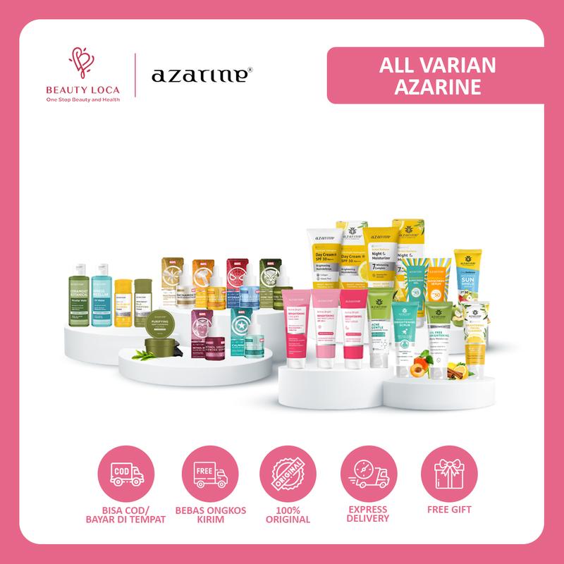 Beauty Loca - Azarine All Varian | Pencerah Wajah, Menghilangkan Jerawat,  Pembersih Make Up, Facial Wash, Toner, Serum 0