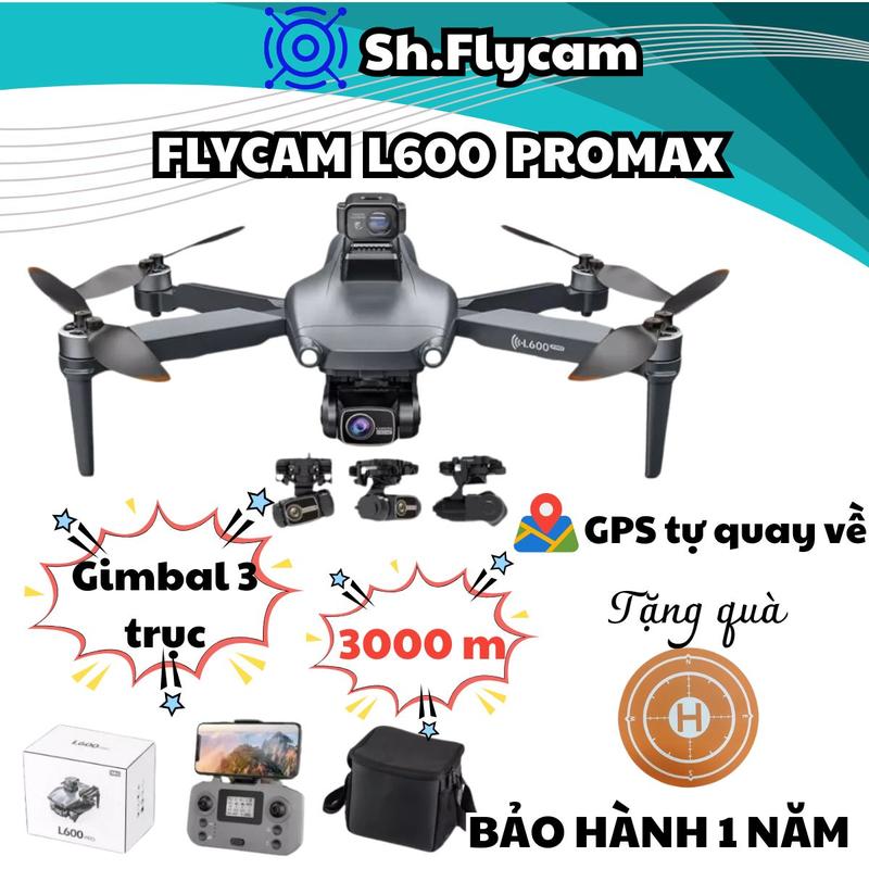Máy Bay Flycam L600 Pro Max Camera 8K chống rung Có GPS Cảm Biến Chống Va Chạm, Drone