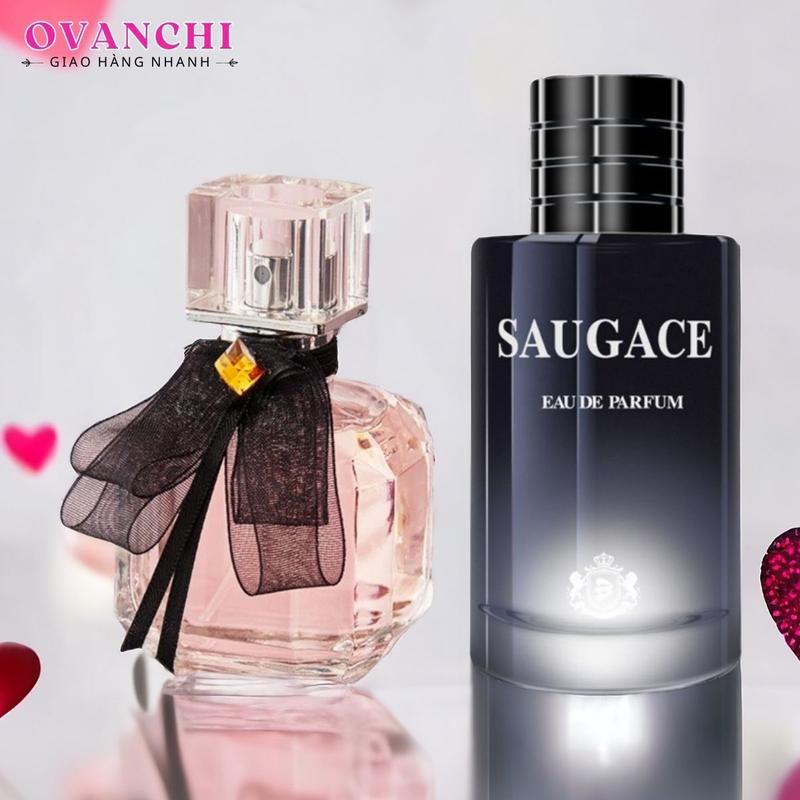 Combo Nước hoa Nam Nữ Thơm Lâu Saugace 100ml Combo dầu thơm Nam cho tình nhân 16265 Perfume Cosmetic Women Xịt Thơm