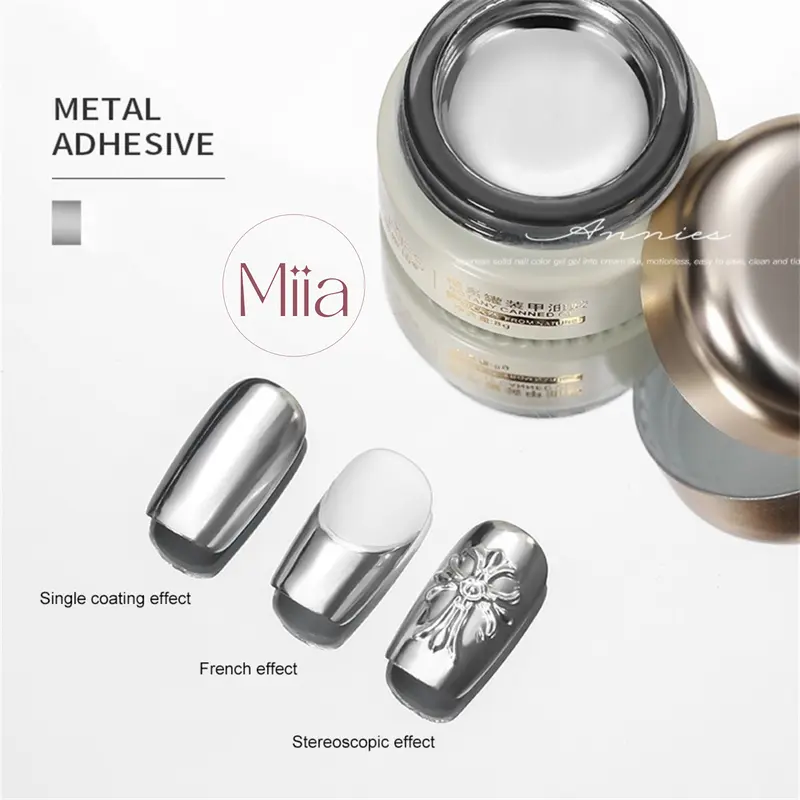Gel metan inox Annies siêu sáng không sỉn màu vẽ móng Miia 0
