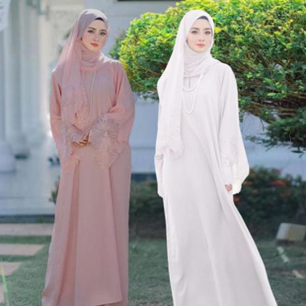 Product Introduction of M889# Factory Direct Muslim Long-Sleeved Cotton Dress Women's Arabic Robe Southeast Indonesia Dress 3