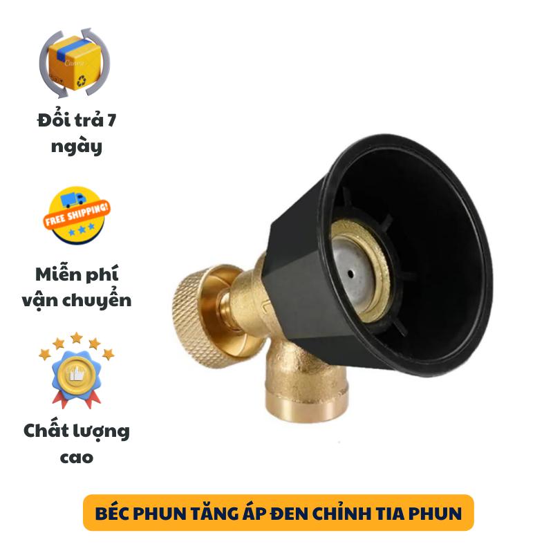 Béc phun tăng  đen, đầu phun điều chỉnh được chế độ phun, tưới cây, thuốc, làm mát, khoảng cách phun lên đến 7m | vòi  xịt áp suất đánh rêu