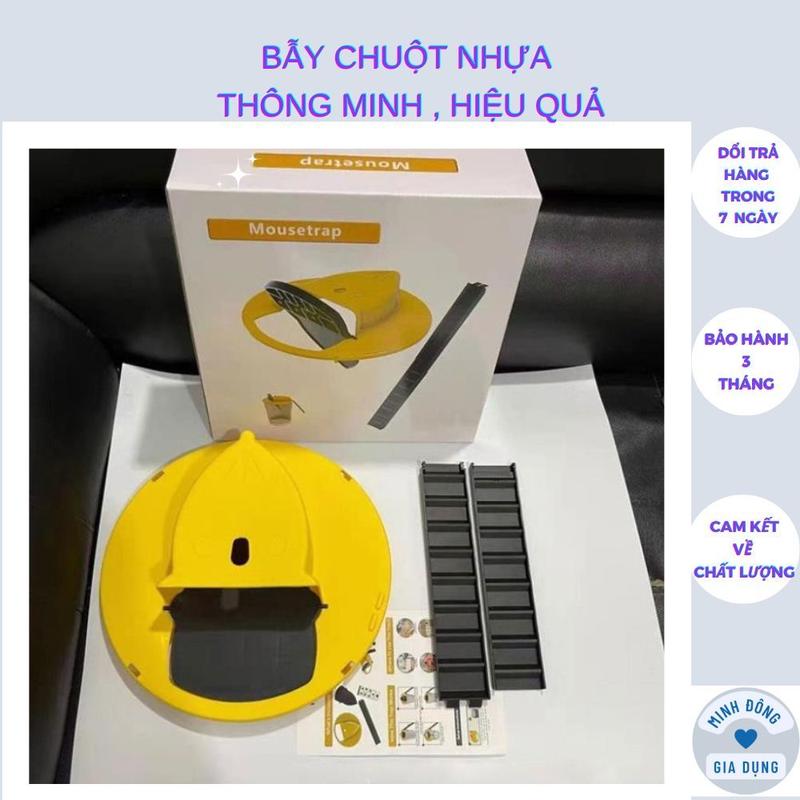 Bẫy chuột thông minh tự động hiệu quả, Nắp bẫy chuột thông minh nắp trượt tự động bập bênh thùng nhựa
