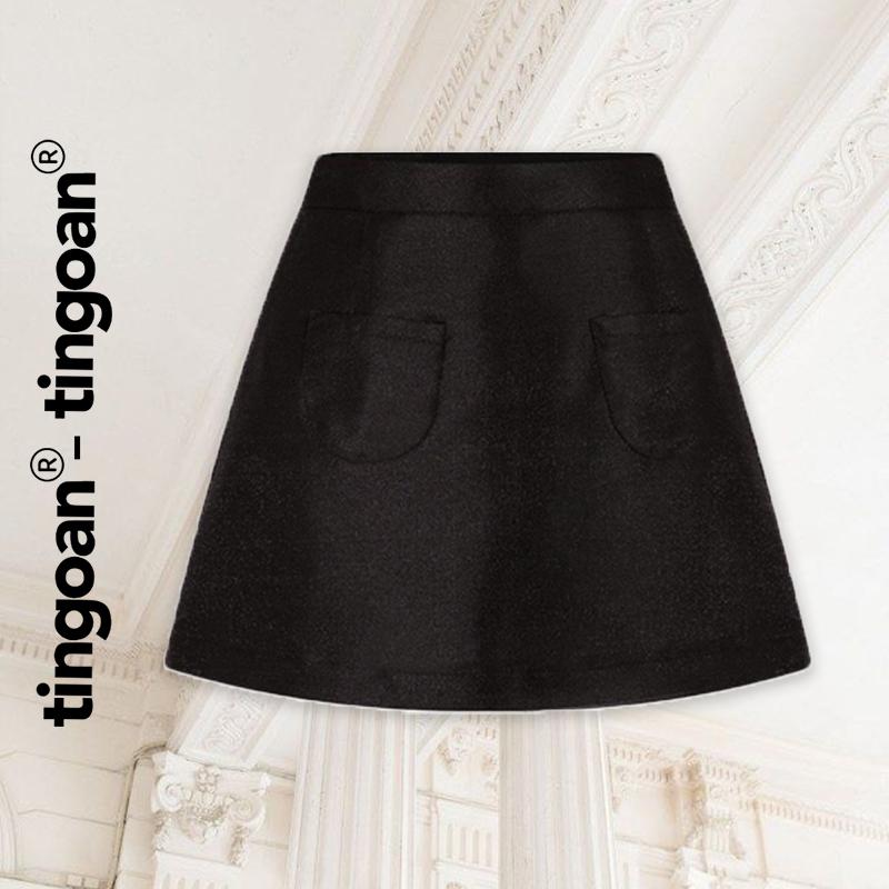 TINGOAN x TIKTOKSHOP - Chân váy chất liệu tafta giấy form chữ A 2 túi trước BADDIE SKIRT