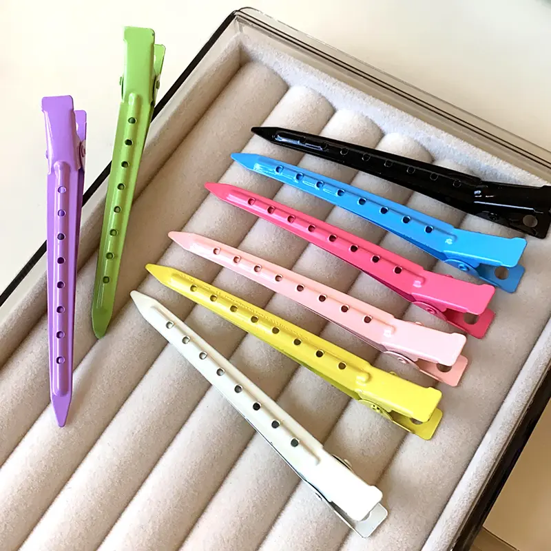8 Pcs Dopamine Candy Solid Color Bangs Hair Clips for Women Girls Cute Partysu Versatile Duckbill Hairpins New Accessories Sets