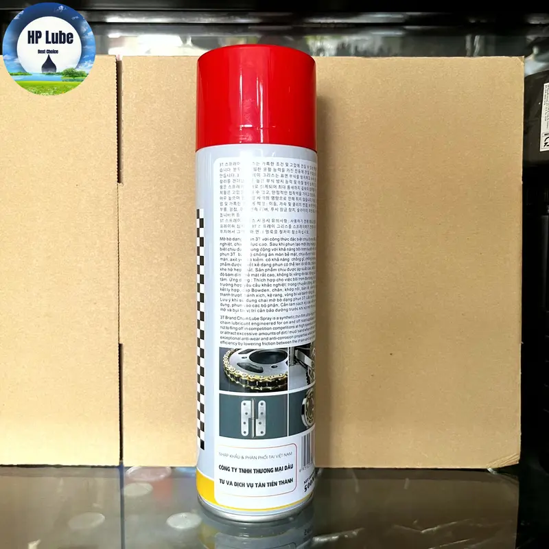 Dưỡng Sên 3T Mỡ Bò Nước 3T Chain Lube 500ml Chống Văng, Bám Bính Tốt, Mỡ Bò Dang Phun 4