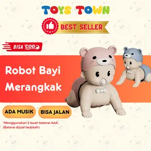 Mainan Bayi Boneka Robot Merangkak Jalan Musik Toys Biru Pink Crawling Doll Mainan Bayi Boneka Robot Merangkak Jalan Musik Toys Biru Pink Crawling Doll