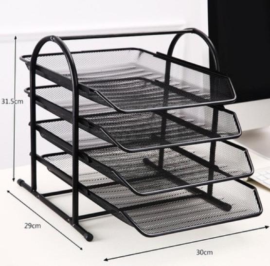Product Introduction of YUTU 4 Layer Desk File Organizer Document Paper Tray,Magazine Case 0