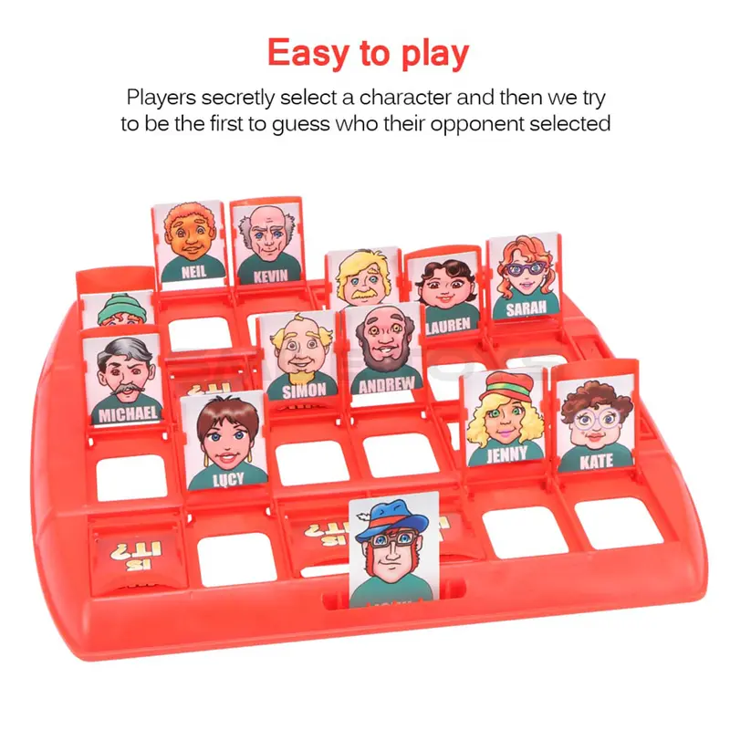 MAINAN ANAK BOARD GAME WHO IS IT / MAINAN ANAK TEBAK TEBAKAN KARTU NAMA ORANG / GAMBAR 1556 5