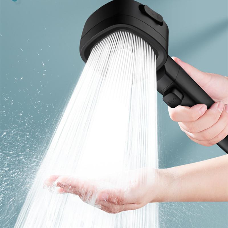 High Pressure Shower Head Water Saving 3 Modes Shower Heads Adjustable ...