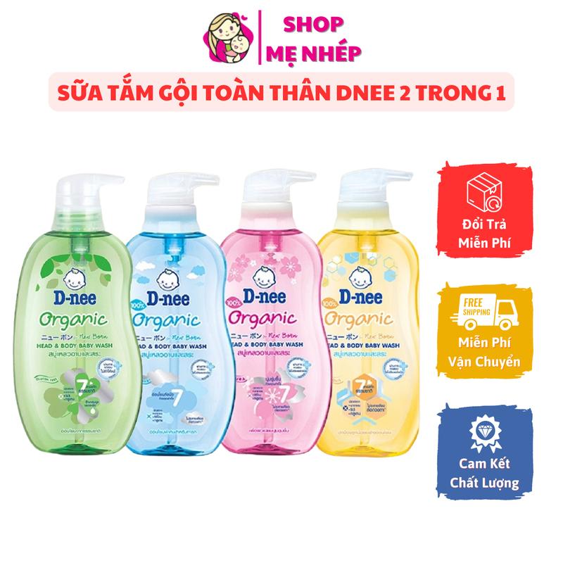  Sữa Tắm Gội Toàn Thân Dnee 2 in 1 Cho Bé 200ml 380ml 800ml 