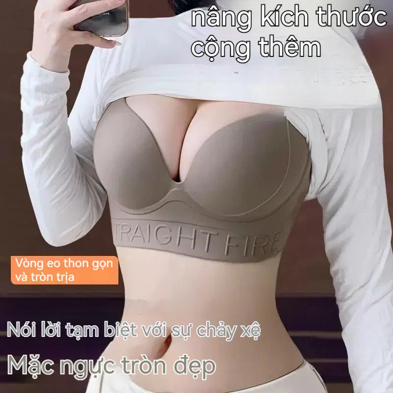 Áo Ngực Nữ, Ngoại Cỡ 34-50, Đồ Lót Không Đường May, Thiết Kế Chữ Cái, Hạt Mát Xa, Mỏng, Nâng Ngực, Hỗ Trợ, Có Thể Điều Chỉnh, Phong Cách Đơn Giản Women Bra Voi Voan