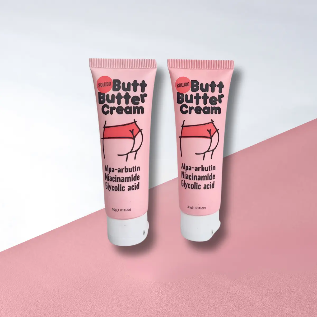 [Paket 2pcs] Sowso Butt Butter Cream 30gr Krim pencerah lipatan