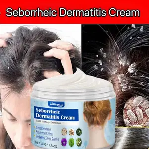 Krim Dermatitis Seboroik Sumifun Beauty yang Aman dan Efektif 50g, Krim Kulit Gatal yang Tidak Mengiritasi, Krim Dermatitis Kepala Seboroik Anti-inflamasi yang Aman dan Efektif untuk Kulit Kepala