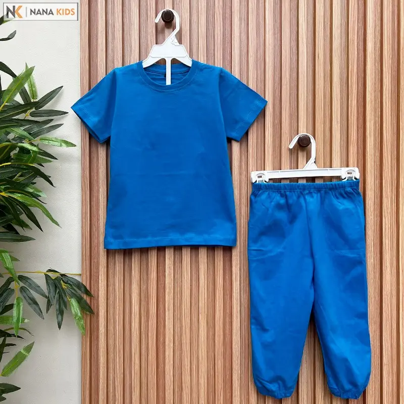 Setelan Baju Anak 1-7 Tahun Lengan Pendek Celana Panjang 4