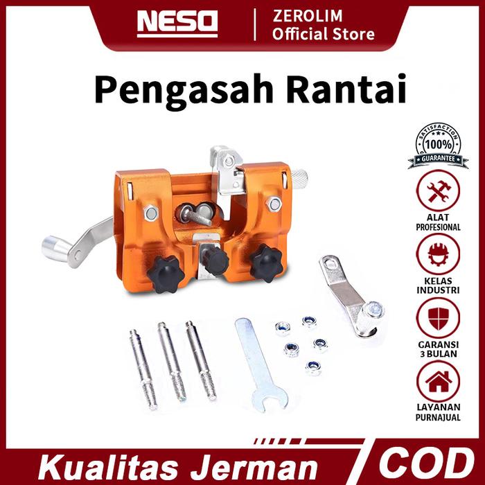 Gambar NESO JERMAN Pengasah Rantai Gergaji Aluminium （COD）/ Alat Pengasah Rantai Gergaji Aluminium Dengan Kepala Gerinda Mesin Chain Saw Chain Sharpener NT65 dari Zerolim German Official Store Kota Administrasi Jakarta Barat Tokopedia