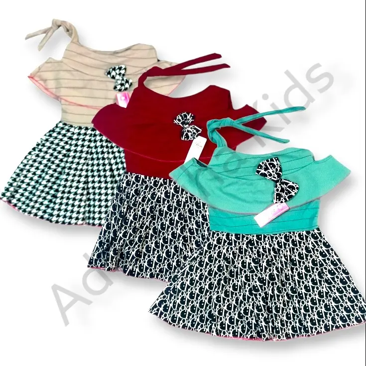 Baju Dress Lucu Anak Perempuan 1-3 tahun Bayi Katun