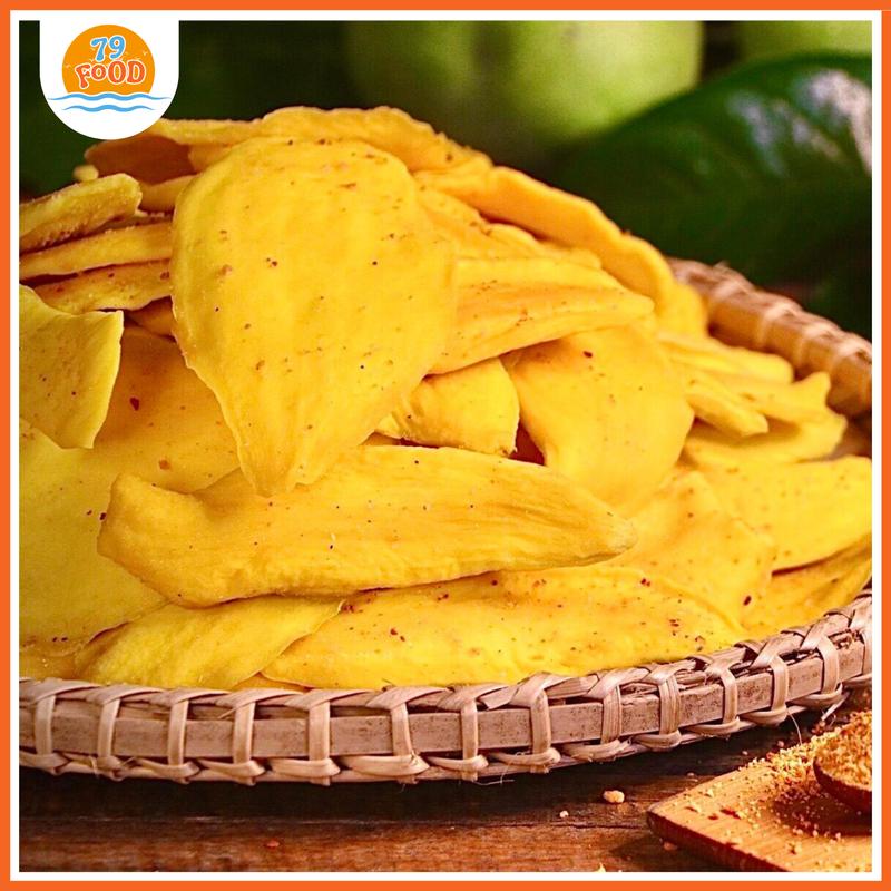Xoài Sấy Dẻo Muối Ớt đặc sản Cam Lâm 79Food - 250g/500g Đồ Ăn Vặt Snacks Food Thức Ăn Chua ngọt ngọt đường-trái cây tươi đồ ăn nhẹ khô xoai say deo