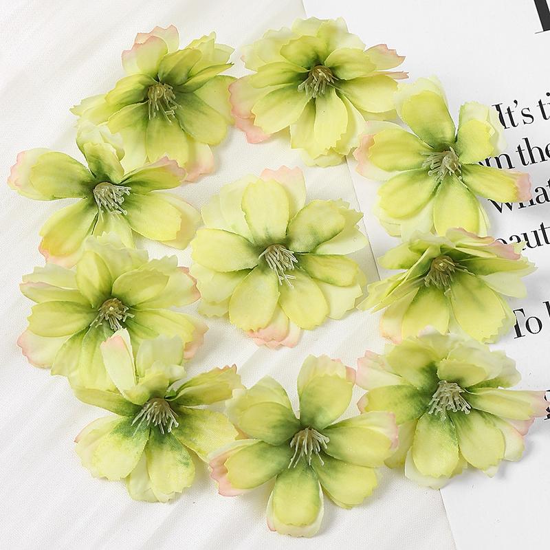 Đầu bông hoa cúc giả trang trí hộp quà,hoa cánh bướm làm kẹp nơ,phụ kiện diy Decor Decor Phòng 4