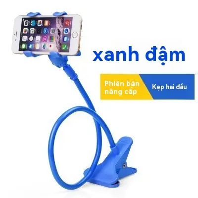 Giá đỡ điện thoại đa năng xoay 360 độ tháo rời kẹp đôi dùng cho ô tô giường ngủ xem phim