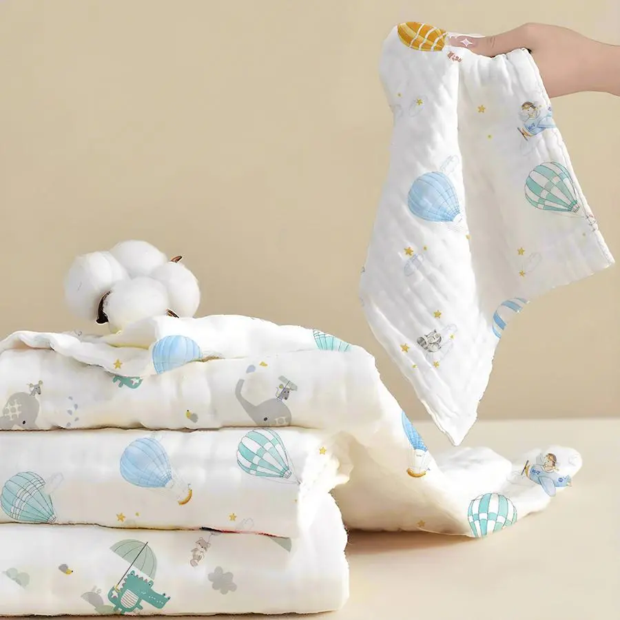 Cute Pattern Baby Bath Towel Set, 3 Counts/set Soft Breathable Baby Bath Towel, Multifunctional Absorbent Towel for Baby Boys & Girls