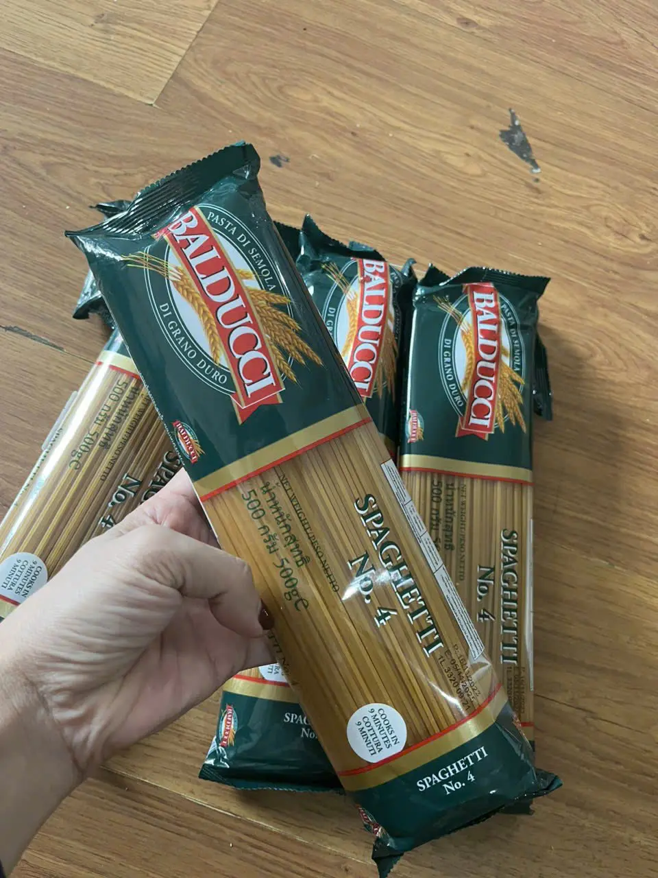 1 GÓI MÌ Ý SỢI TRÒN BALDUCCI 500GR - Mì ý spaghetti SỢI TRÒN số No.4 Balducci 500g, Mỳ Ý dạng sợi tròn nhập khẩu Úc