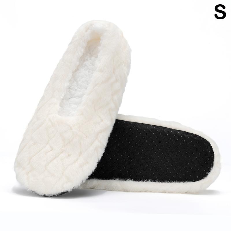 Product Introduction of Women's Warm Floor Socks Fall Winter Home Non Slip Plush Soft Comfortable Thicken Solid Colour Ladies Indoor Slippers Socks 18