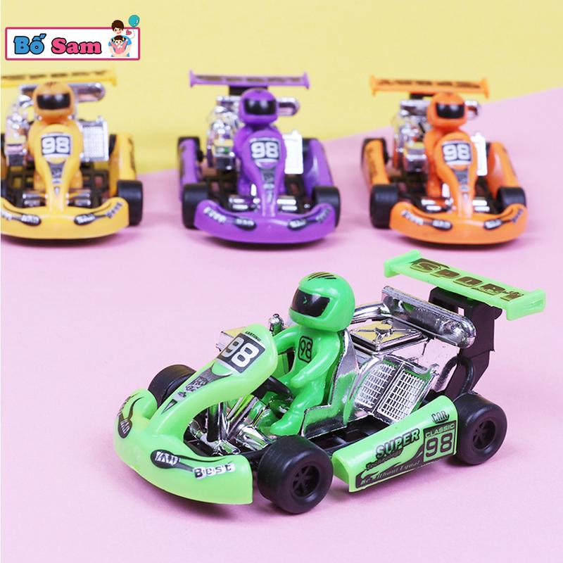 Xe đua đồ chơi chạy cót cho bé, xe ô tô chạy đà trẻ em Shop Bố Sam