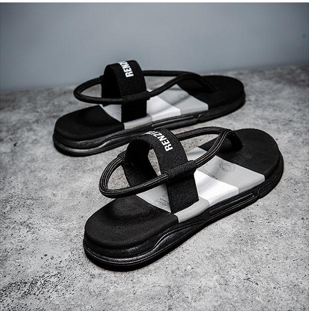 Product Introduction of Hot-Selling Men's Summer New Flip-Flops Casual Outdoor Non-Slip Wear-Resistant Beach Sandals Two-Way Soft Sole Sandals for Men 16