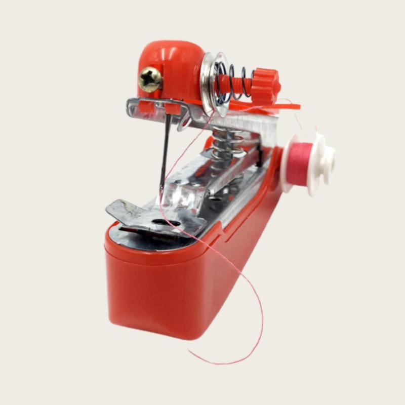 Product Introduction of Portable Manual Sewing Machine, 1 Count Handheld Mini Household Sewing Machine, Simple Operation Sewing Supplies for Clothes, Dress, Pants 6