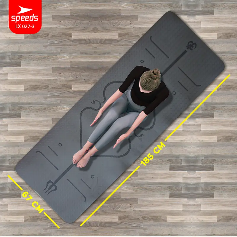 SPEEDS SNI Matras Yoga Mat Tebal 6mm Senam Mat Alas Olahraga Karpet Yoga Berstandar 027-3 3
