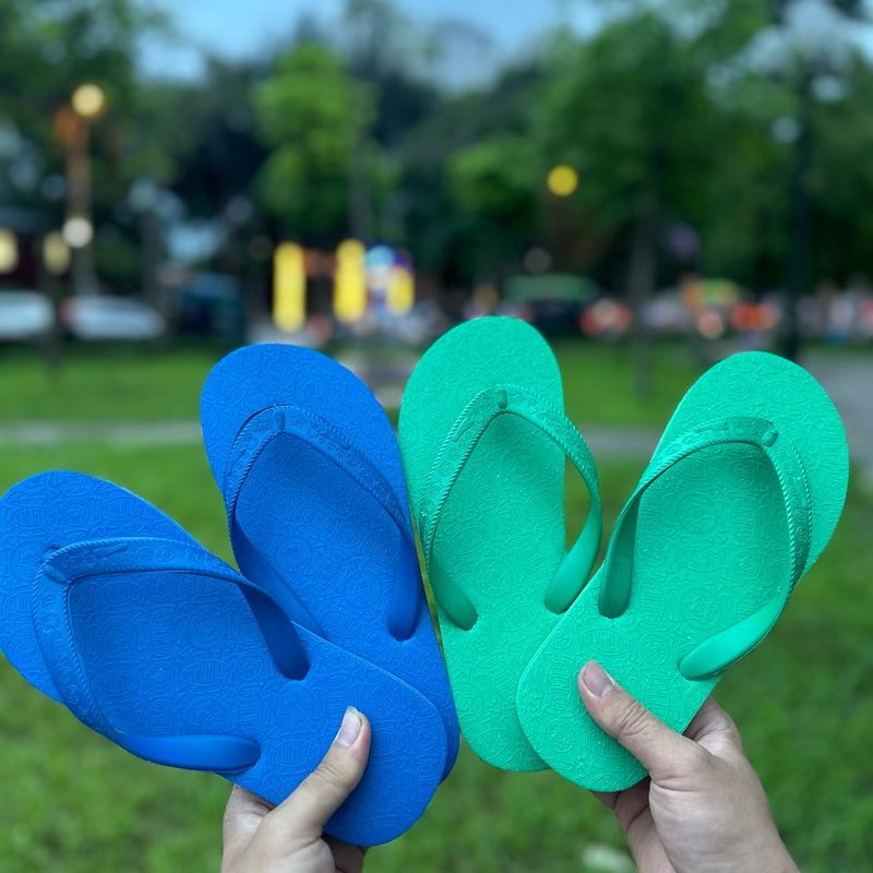  COMBO 2 ĐÔI Dép Tông Lào Thái Nam Nữ Xỏ Ngón Cao Su Non Chống Trơn Đi Dạo Hè Đế Bằng DéP 