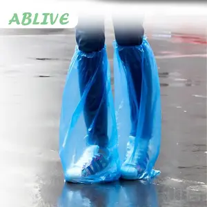 10pair Pelindung Sepatu Anti Air Jas Hujan Sepatu Cover Shoes Waterproof Cover Sepatu Panjang Sekali Pakai