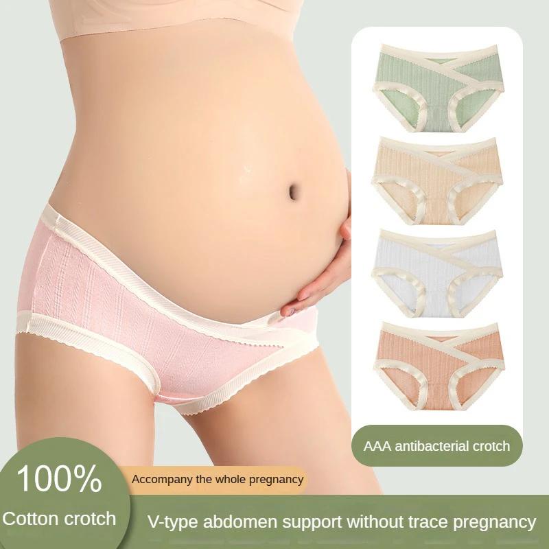 Quần Lót Bà Bầu Ôm Bụng Hình Chữ V - Chất Liệu Cotton Mềm Mại, Nâng Đỡ Bụng Từ Tháng Thứ 4, Không Hằn DaVận Chuyển Trong Vòng 24 Giờ 1