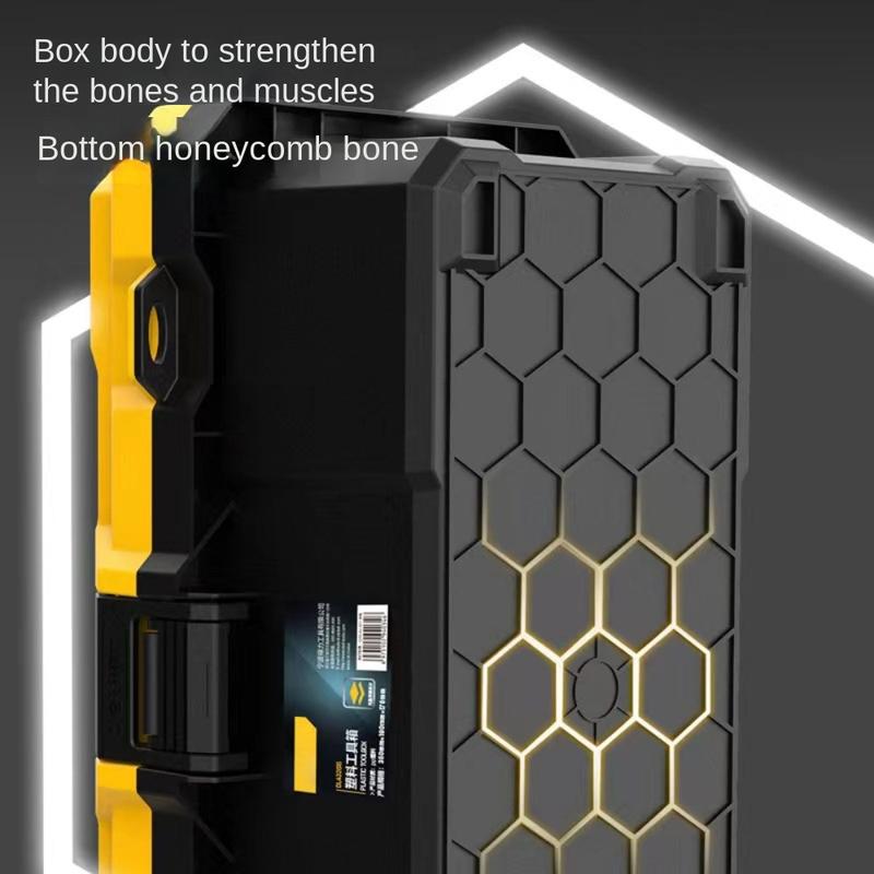 Product Introduction of New Portable Hardware Tools Case Hardware Tools Multifunction Hand Tools Storage Organizer Hand Tools Double Layer Tool Box Home Supplies 12