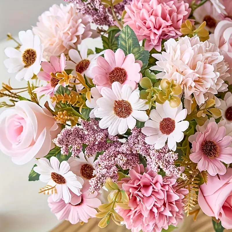 Artificial Peony Flower (without Vase), 2 Counts/set Faux Flower, Decorative Flower for Home Party Wedding Anniversary 6
