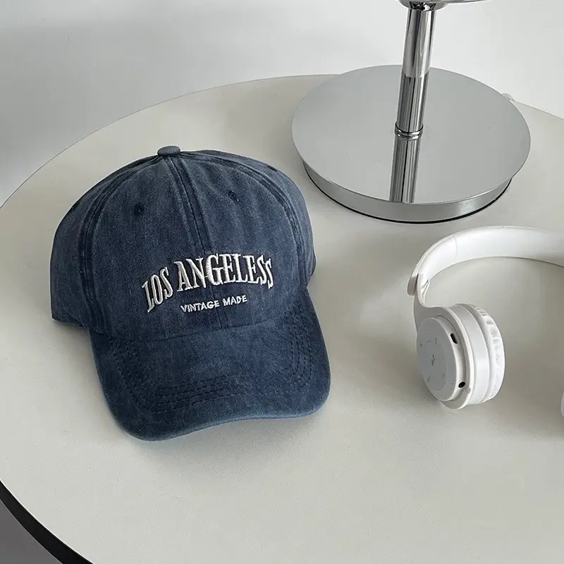 Mũ nón lưỡi trai unisex phong cách retro vintage hàn quốc thêu chữ los angeles heart capricon 6