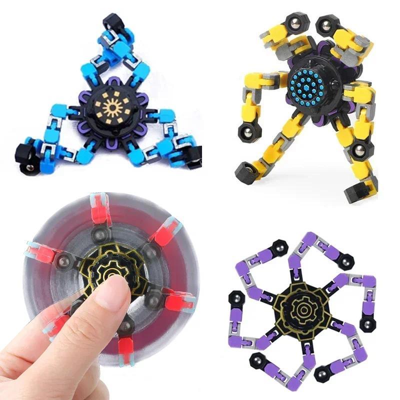 New Deformed Fidget Spinner Chain Toys for Children Antistress Hand Spinner Vent Toys Adult Stress Relief Sensory Gyro Gift 2