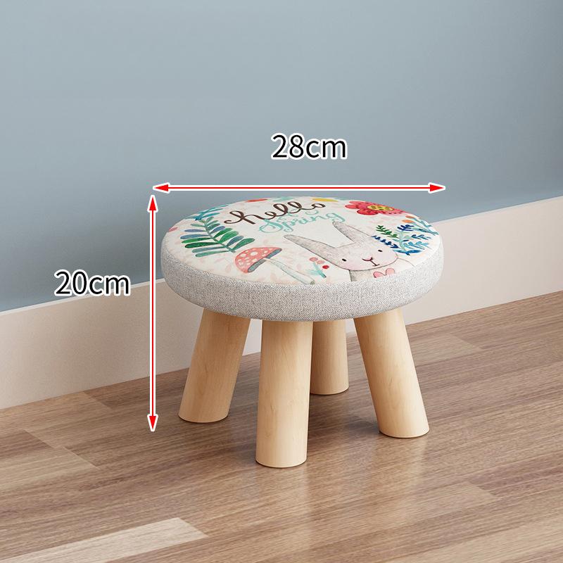 Cute Wooden Child Sofa Stool Cartoon Fashion Creative Small Stool 5