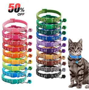 Kalung Kucing Motif Tapak/ Kalung Kucing Warna Warni Murah