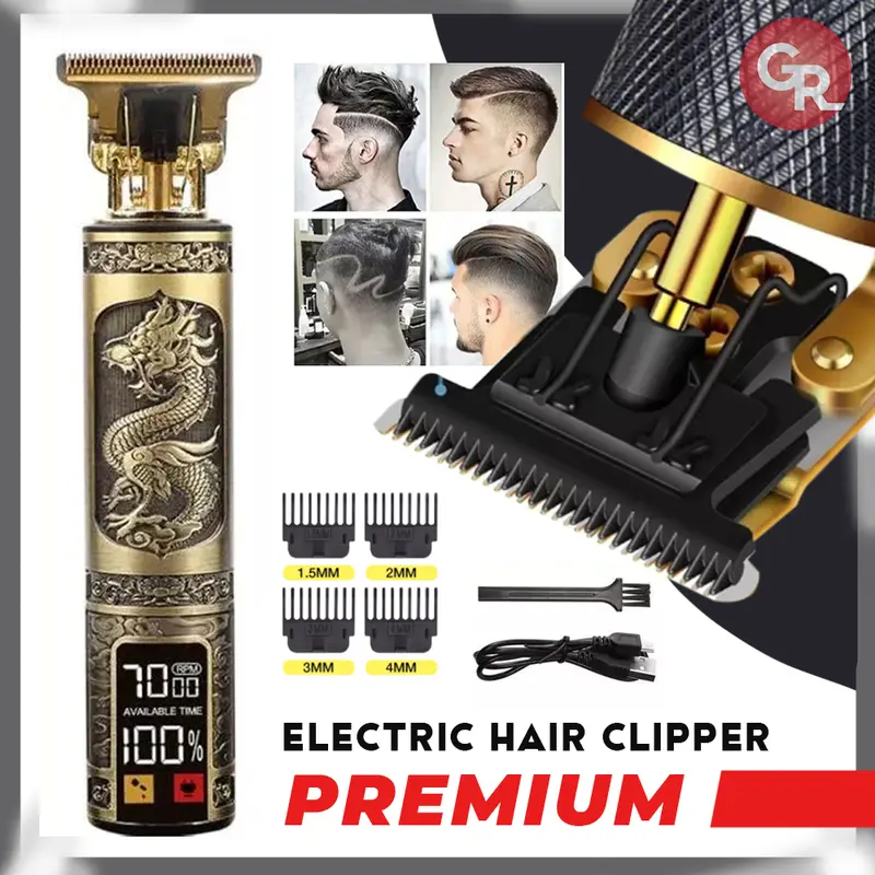 [BISA COD] Alat Cukur Rambut Elektrik Profesional, Alat Cukur Elektrik Profesional, Mesin Pemotong Jenggot dan Rambut Pria Gunting Sisir 0