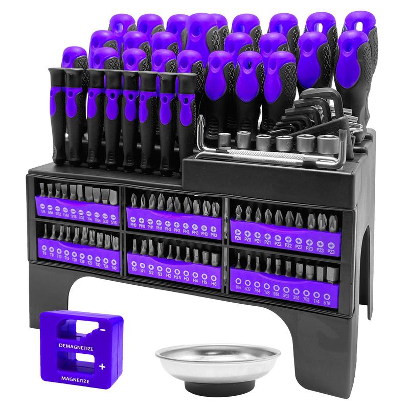 Product Introduction of Magnetic Screwdriver Set, 118pcs/set Screwdriver Set with Plastic Racking, Screwdriver Set DIY Tools 0