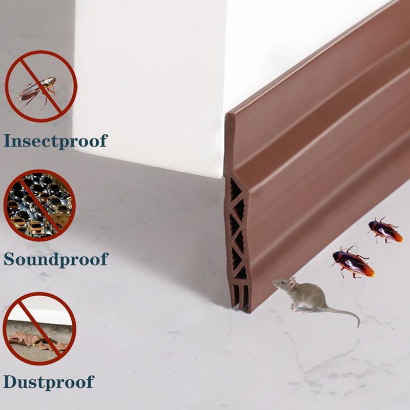Miếng dán chân cửa khe cửa cách âm khối Ron chặn cửa chống côn trùng bụi tiếng ồn dữ liệu nhiệt