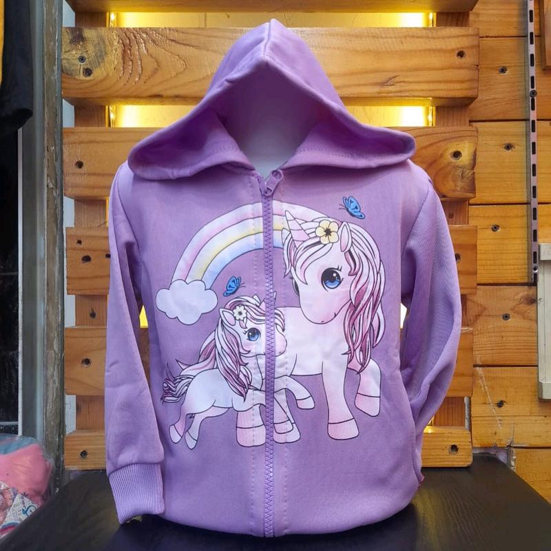 Model Terbaru - Jaket Anak Perempuan Karakter unicorn Bahan Fleece - Kids Jacket 3